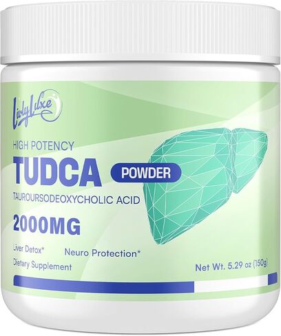 TUDCA Powder Liver Support Supplement – 2000mg High Absorption Liver Detox & Repair Support with Milk Thistle,Artichoke,Bile Salts,Ox Bile,Herbal Blend– 30 Servings, Non-GMO in Saudi Arabia