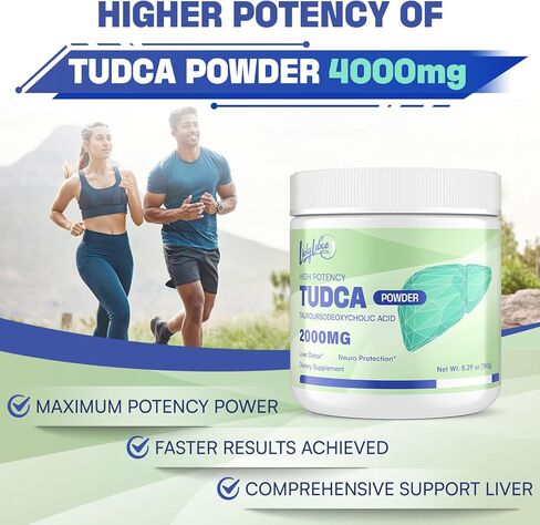 TUDCA Powder Liver Support Supplement – 2000mg High Absorption Liver Detox & Repair Support with Milk Thistle,Artichoke,Bile Salts,Ox Bile,Herbal Blend– 30 Servings, Non-GMO in Saudi Arabia