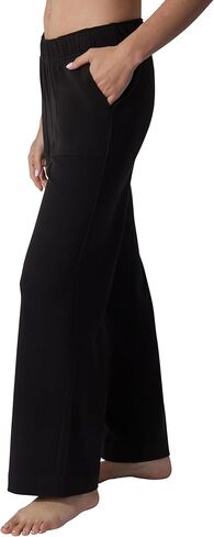 90 Degree By Reflex Marled Pique Daisy Wide Leg Pant with Side Pockets in Saudi Arabia