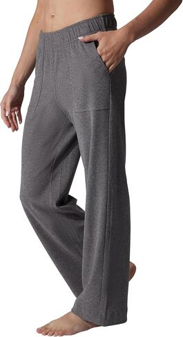 90 Degree By Reflex Marled Pique Daisy Wide Leg Pant with Side Pockets in Saudi Arabia