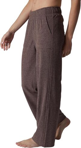 90 Degree By Reflex Marled Pique Daisy Wide Leg Pant with Side Pockets in Saudi Arabia