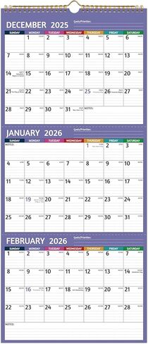 2025-2026 تقويم مغناطيسي للثلاجة - 18 تقويم شهري من يناير 2025 - يونيو 2026، 13 × 11.5 بوصة، تقويم الثلاجة المغناطيسي 2025 مع مغناطيس قوي، ورق سميك، مساحة كتابة واسعة، مساحات خضراء in Kuwait