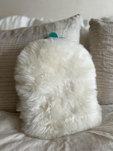 Natural Sheepskin Hot Water Bottle Rubber with Soft Cover, Hot Water Bottle for Pain Relief, Hot Water Bag for Cramps, 2 liters Hot Bottle Warmer, East Perry Premium Sheepskin hot Bottle Warmer in Saudi Arabia