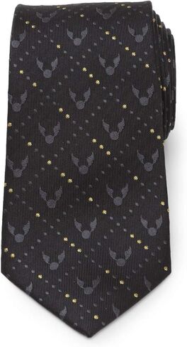 Harry Potter Golden Snitch Black Silk Men's Tie in Saudi Arabia