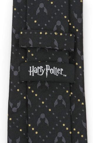 Harry Potter Golden Snitch Black Silk Men's Tie in Saudi Arabia