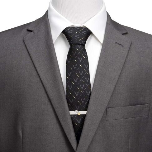 Harry Potter Golden Snitch Black Silk Men's Tie in Saudi Arabia