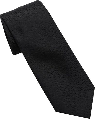 DKNY Men’s Black Solid & Pattern Necktie | Slim 2.75" Width | Modern Classic Formal & Business Tie in Saudi Arabia