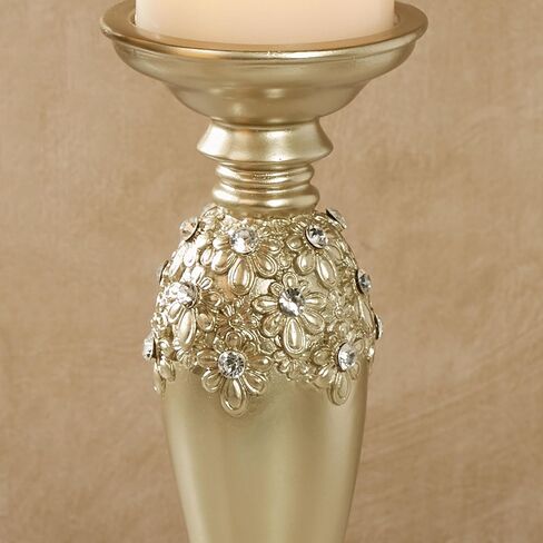 Rya Gem Candleholders Champagne Gold Set of Three in Kuwait