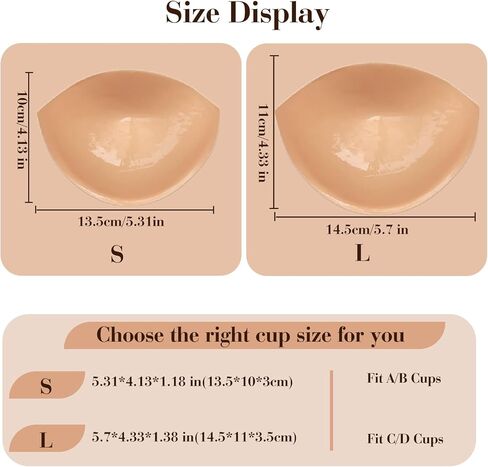 Majurphy Natural Push up Sticky Bra Insert Pads | Double Sided Adhesive Inserts | Stick on for Sports Bra Swimsuit in Saudi Arabia