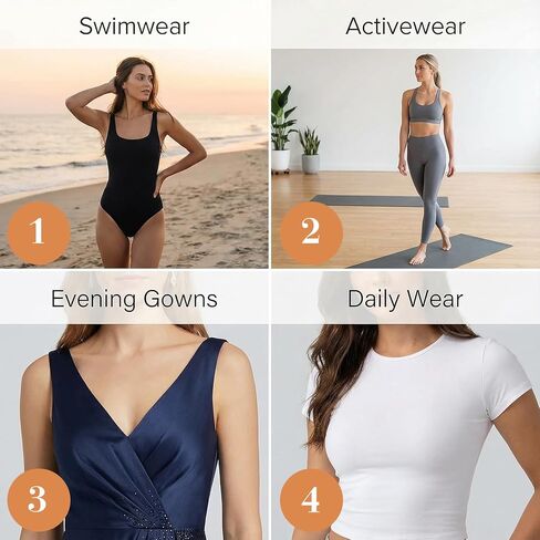 Majurphy Natural Push up Sticky Bra Insert Pads | Double Sided Adhesive Inserts | Stick on for Sports Bra Swimsuit in Saudi Arabia