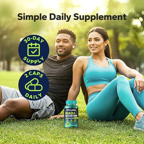 مكمل NAD+ 650 ملجم (60 كبسولة)، ليبوسومال NAD+ مع ريسفيراترول وكيرسيتين، تم اختباره من قبل طرف ثالث، بديل مكمل NMN in Saudi Arabia