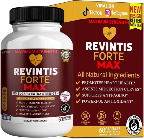 Revintis Forte Max Resveratrol Supplement, Maximum Strength (2) in Kuwait