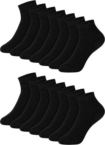 Hanes boys Ankle Socks, 14 Pairs, Stretch-cotton Socks for Boys, Moisture-wicking, Cushioned in Saudi Arabia