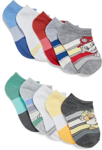 Nickelodeon Boys Paw Patrol 10 Pack No Show Ankle Socks in Saudi Arabia