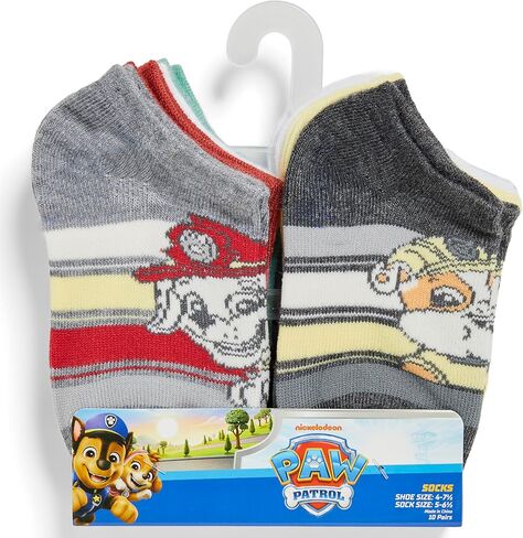 Nickelodeon Boys Paw Patrol 10 Pack No Show Ankle Socks in Saudi Arabia