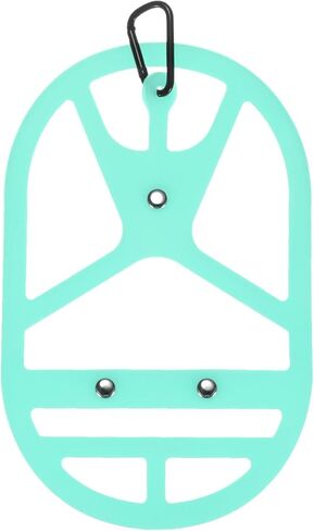 Shoe Holster for Backpack [1SET] - Elastic Silicone Footwear Holder with Clip Use for Travel & Outdoors & Sports - [Cyan-Blue-XL] Hang Extra Shoes Cleats Boots in Saudi Arabia