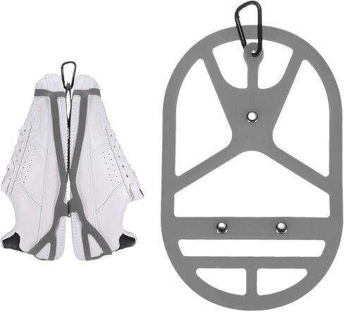 Shoe Holster for Backpack [1SET] - Elastic Silicone Footwear Holder with Clip Use for Travel & Outdoors & Sports - [Cyan-Blue-XL] Hang Extra Shoes Cleats Boots in Saudi Arabia
