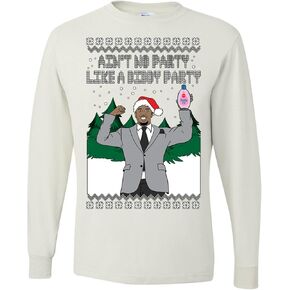 Aint No Party Like A Diddy Party Ugly Christmas Mens Long Sleeves in Saudi Arabia