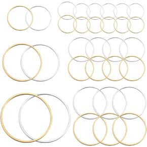 1 Box 120Pcs Earring Hoop 3 Shapes Beaded Earring Making Hoop Gold Silver Beading Earring Findings Hoops Square Triangle Open Bezel Pendant Frame for DIY Earrings Jewelry Making Supplies in Kuwait
