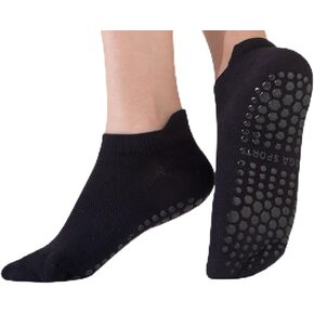 Grip Socks for Women Non Slip Pilates Socks for Pilates, Barre, Barefoot, Hospital Anti Skid Ankle Yoga Socks in Saudi Arabia