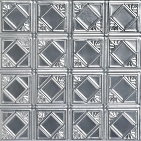 كرنفال 2 قدم × 2 قدم جدار فولاذي مطلي بالقصدير وأنماط سقف قطرة في الفولاذ (غير مكتملة) 6 عبوات in Kuwait