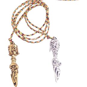 fengshuisale 2pcs Tibetan Copper Brass Buddha Hand Vajra Dorje Tibet Necklace Y1363 in Saudi Arabia
