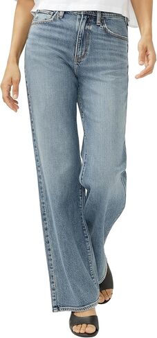 Silver Jeans Co. Women's Highly Desirable High Rise Trouser Leg Jeans in Saudi Arabia