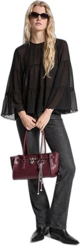Michael Kors Womens Tiered Long Sleeve Blouse in Saudi Arabia