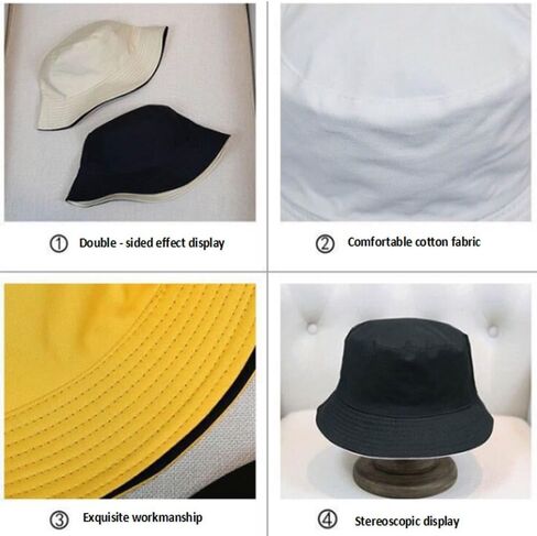 100% Cotton Bucket Hat White in Saudi Arabia