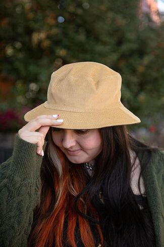 Fits Y'all Corduroy Bucket Hat: Lightweight, Packable, Vintage Streetwear Hat for Men, Women and Unisex in Saudi Arabia