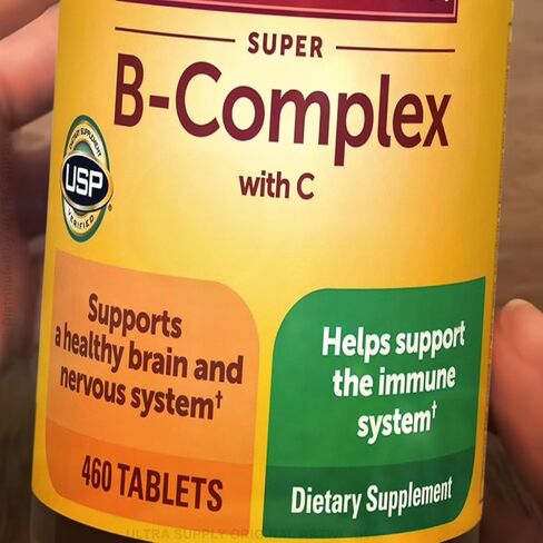 Nature_Mades Super B Complex with C Tablets (460 Count. Value Pack) high Potency b Complex Energy Support Tablets Daily Wellness Support Plus Blend in Kuwait