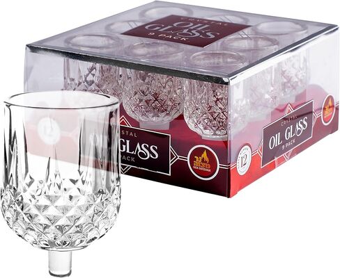 Hanukkah Menorah Oil Cups – Crystal Elegant Holders for Chanukah Menorah Oil or Shabbos Oil Candles – Durable Quality, Long-Lasting in Saudi Arabia