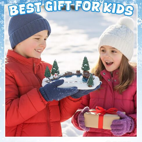 Christmas Village Accessories Winter Pond Set Resin Ice Skating Pond Ornament Miniature Winter Village Lake with Mini Snowman Snow Pines for Christmas Town Landscape,7.48 Inch in Saudi Arabia