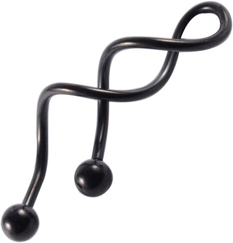 14G Twisted Stainless Steel Industrial Barbell Cartilage Earrings Minimalist Conch Helix Cartilage Industrial Piercing Jewelry for Women Men in Kuwait