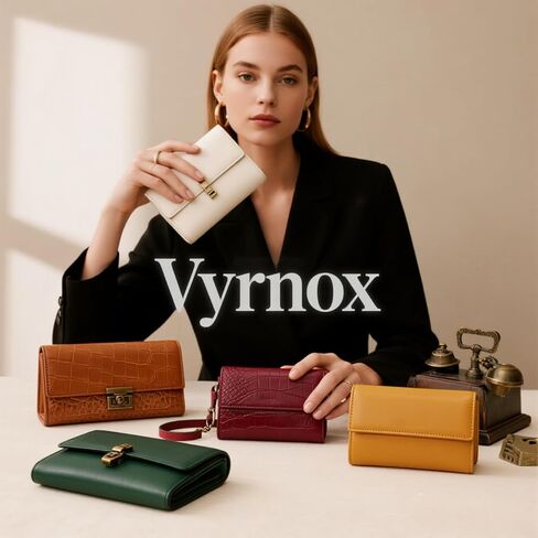 Women's Large Capacity Long Wallet Genuine Leather RFID Blocking with Zipper Pocket and Wristlet (Black) in Saudi Arabia