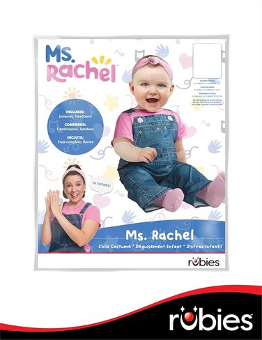 Rubies baby-girls Ms. Rachel Costume Jumpsuit and Headband in Saudi Arabia