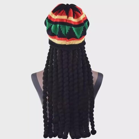 Popular Colorful Hat Knitted Braid Beret Fake Braid Hat Unique Gift for Friends in Saudi Arabia