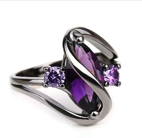Gold Plated Multicolor Cubic Zirconia Inlaid Fashion S-shaped Statement Ring Personalized Accessory Ideal for Women's Daily Casual Wear Party Holiday Anniversary Love Jewelry Gift in Saudi Arabia