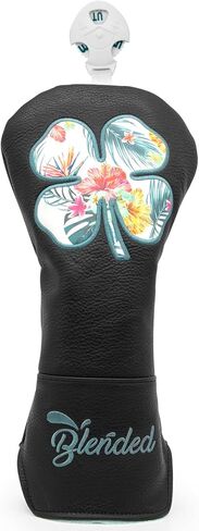 Golf Club Covers White Lucky Clover Golf Head Covers Driver Covers Fariway Wood Headcover Hybrid Covers Leather Golf Headcover with Number Tag for All Brand in Kuwait
