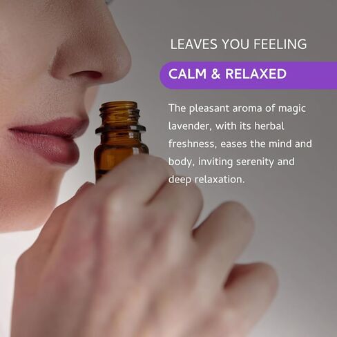 Magic Lavender Essential Oil Diffuser Blend by Aromafume | 1 x 30ml / 1 fl oz | Herbal & Fresh Scent for Relaxation & Meditation Bliss | Calming Aromatherapy Oil | Vegan & Cruelty-Free in Saudi Arabia