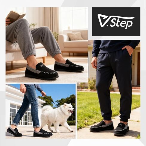 شباشب بدون كعب لدعم قوس العظام من V.Step للرجال، دعم تقويم العظام لالتهاب اللفافة الأخمصية، تغطية كاملة للنعال المنزلية في الأماكن المغلقة والمفتوحة لغرفة النوم وغرفة المعيشة in Kuwait