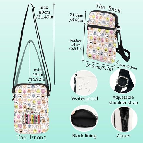 حقيبة كتف LEVLO SKZ Animal Crossbody هدية لمحبي SKZ من الكرتون، حقيبة كتف بضائع in Kuwait
