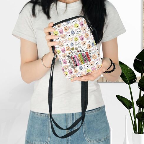 حقيبة كتف LEVLO SKZ Animal Crossbody هدية لمحبي SKZ من الكرتون، حقيبة كتف بضائع in Kuwait