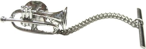Kiola Designs Highly Detailed Trumpet Musical Instrument Tie Tack in Saudi Arabia