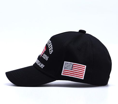 250th Anniversary Patriotic Baseball Cap (1776-2026) Embroidered USA Hat, Adjustable Unisex Bicentennial Gift in Saudi Arabia