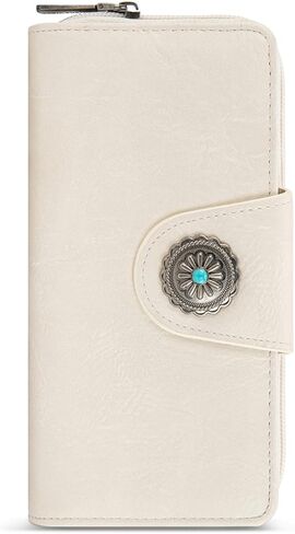 Montana West Women's Wallets Western Sunflower Wallet Women Large Capacity Credit Card Wallet Ladies Female Bifold Clutch Wallets with ID Window and Coin Purse in Saudi Arabia