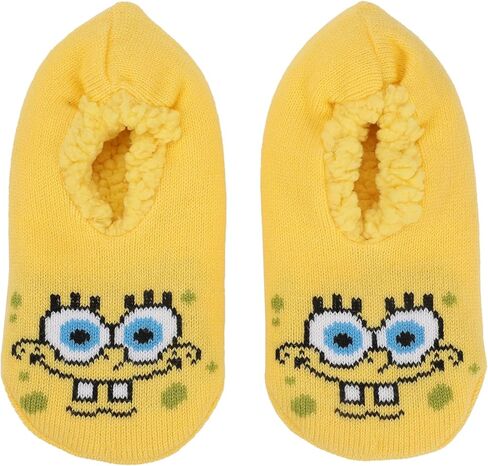 Bioworld Spongebob Squarepants Cheerful Face Women's Slipper Socks in Saudi Arabia
