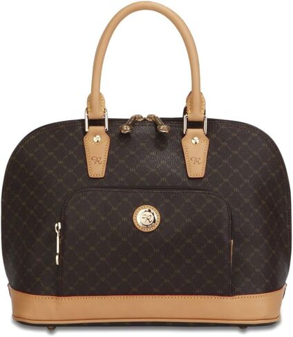 Rioni Designer Handbags & Luggage Signature Brown Dome Handle Bag in Saudi Arabia
