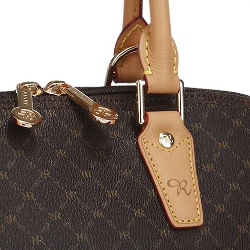 Rioni Designer Handbags & Luggage Signature Brown Dome Handle Bag in Saudi Arabia
