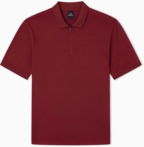 Armani Exchange Mens Regular Fit Cotton Polo in Saudi Arabia
